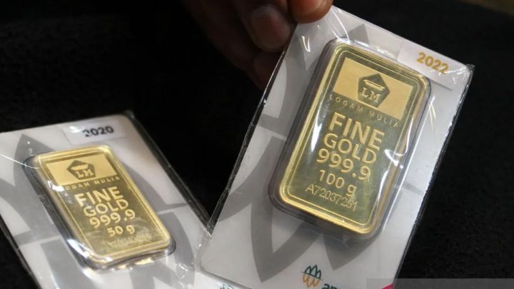 Sabtu pagi harga emas Antam tidak bergerak tetap di Rp2,839 juta/gr