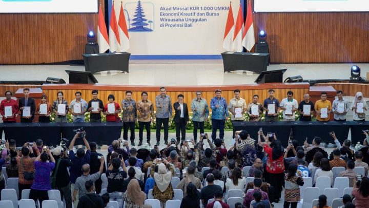 BRI bersama pemerintah dorong penguatan ekonomi kreatif di Bali lewat akad massal KUR UMKM