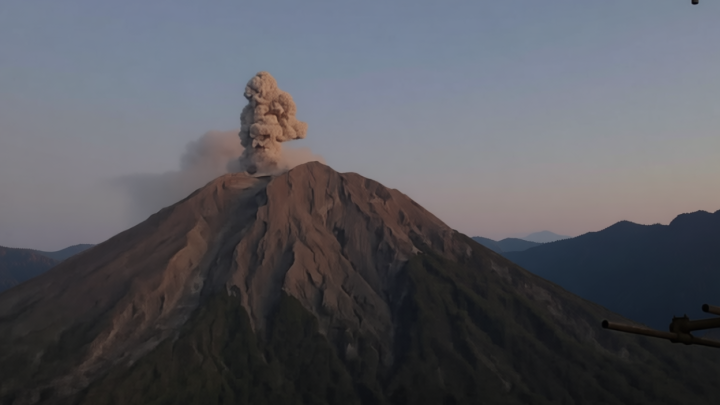 Semeru erupsi empat kali selama satu jam dengan letusan hingga 1 km