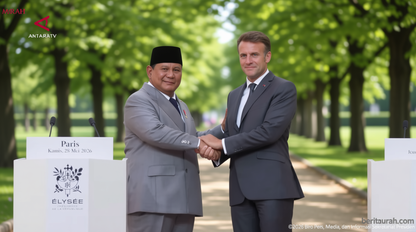 Important News: Prabowo: RI-Prancis dukung solusi dua negara dan kemerdekaan Palestina