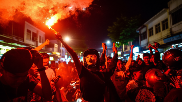 Konvoi juara! Ribuan Bobotoh padati jalanan Bandung – jembatan layang Pasupati memutih dan merah