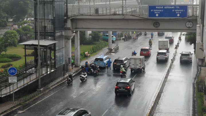 Rabu – sebagian Jakarta diprediksi hujan ringan pada sore hari