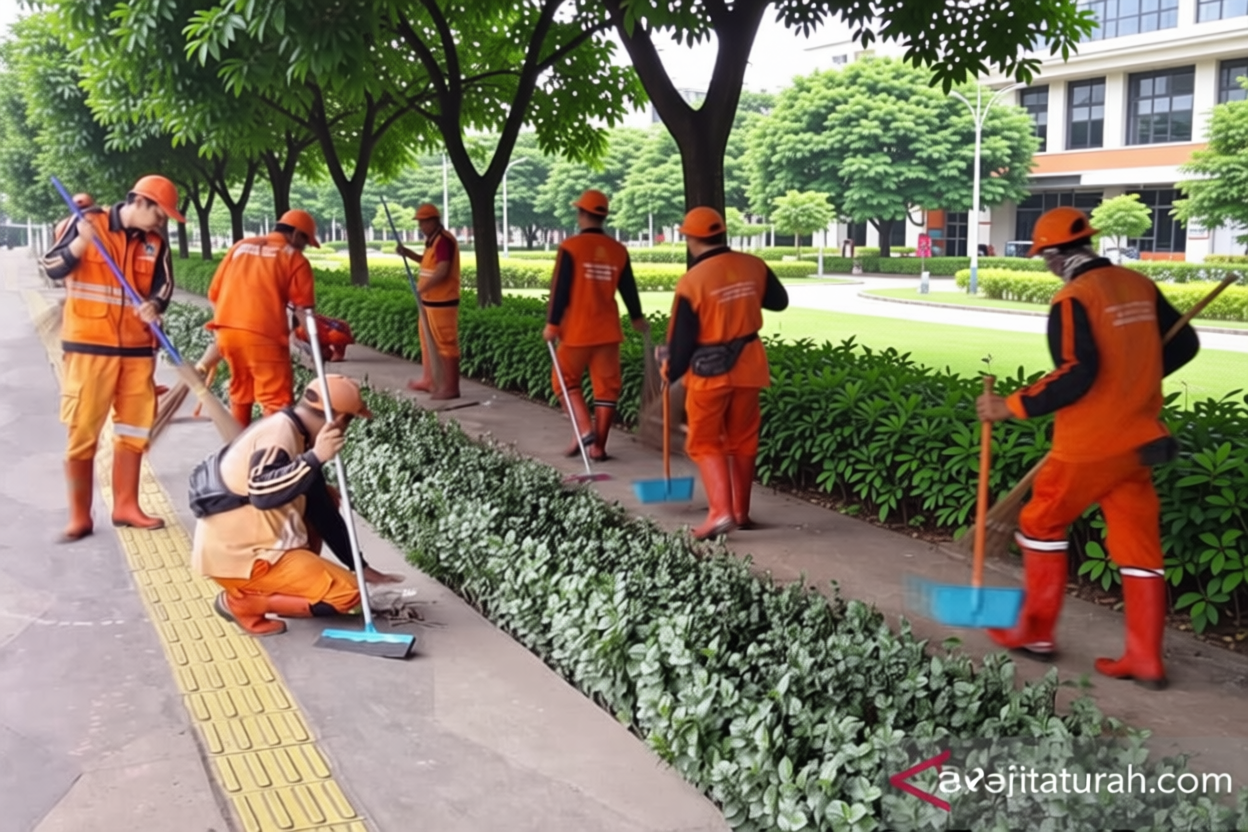 Ratusan petugas gabungan bersihkan kolong flyover Pasar Rebo