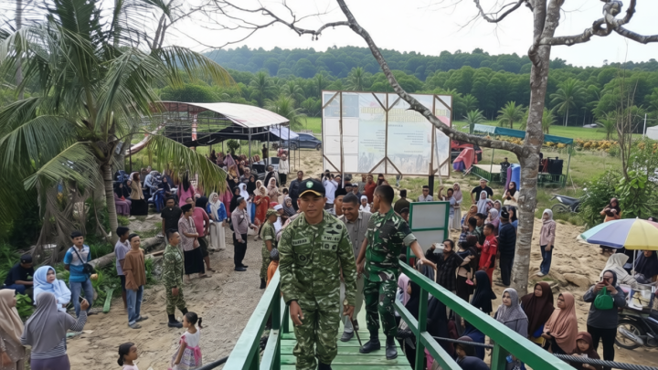 TNI rampungkan pembangunan jembatan gantung di Aceh Tamiang