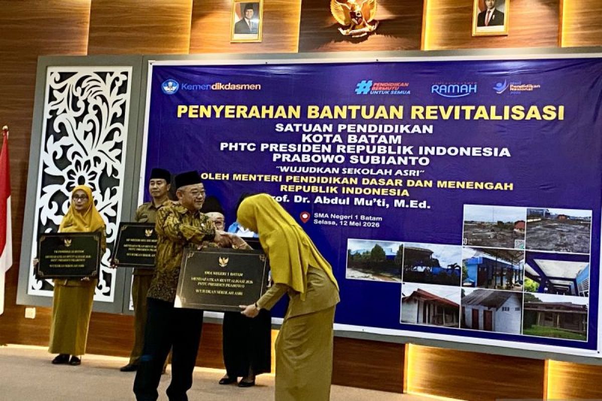 Mendikdasmen: 107 sekolah di Kepri terima bantuan revitalisasi di 2026