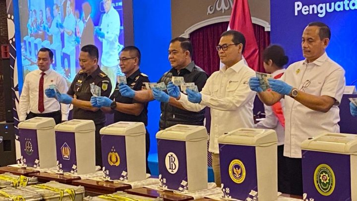 Announced: Bank Indonesia dan Polri musnahkan 466.535 lembar uang palsu
