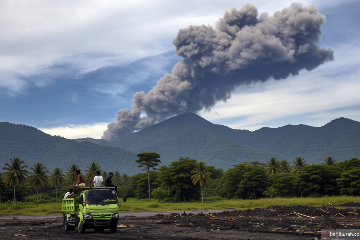 Gunung Dukono erupsi semburkan kolom abu setinggi 600 meter