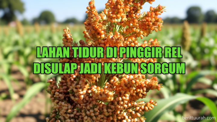 Lahan tidur di pinggir rel disulap jadi kebun sorgum