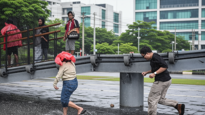 Sebagian Jakarta bakal dilanda hujan pada Selasa sore