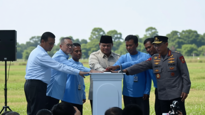 Prabowo resmi awali panen raya jagung dan pembangunan gudang pangan