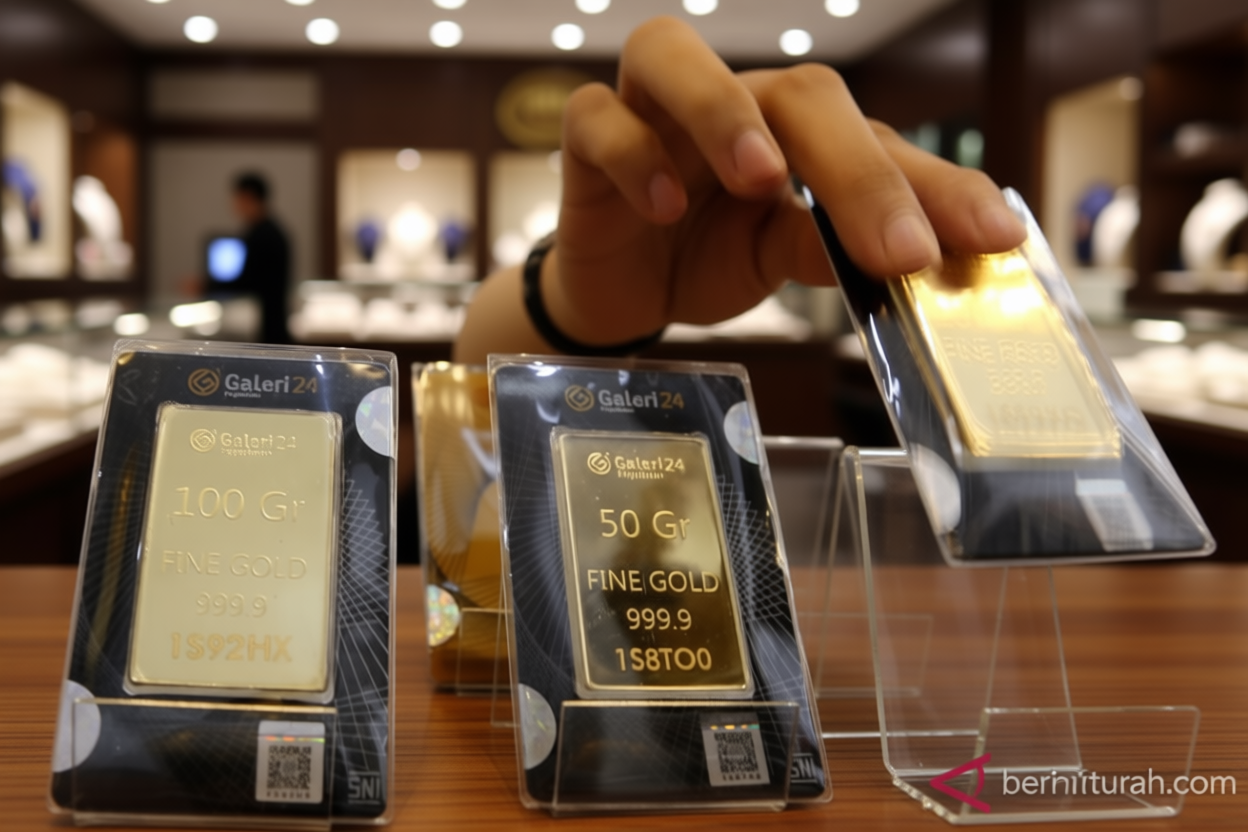 Simak selengkapnya harga emas yang fluktuatif di Pegadaian Minggu pagi
