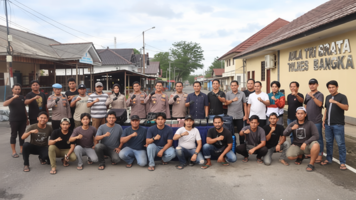 Tim gabungan Polres Bangka ringkus pencuri 538 balok timah