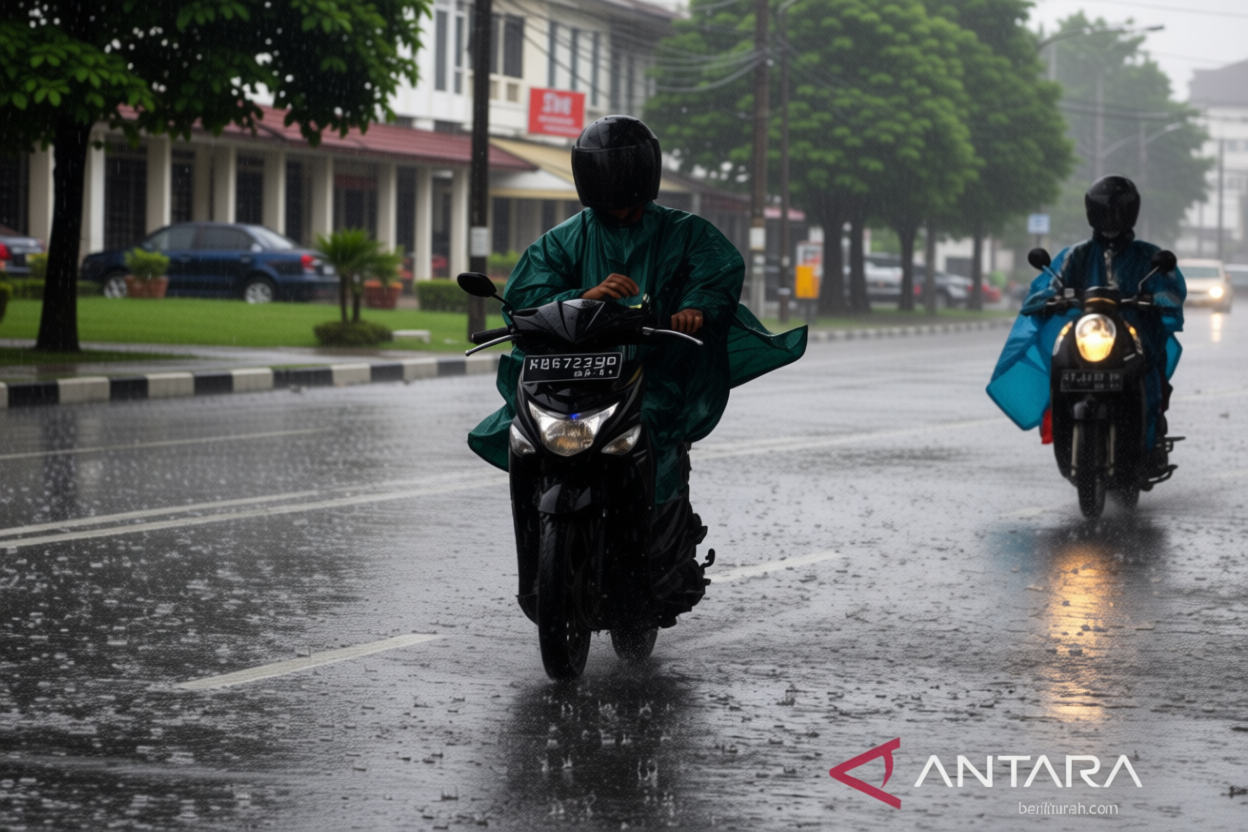 Kamis – BMKG prakirakan mayoritas wilayah Indonesia hujan ringan