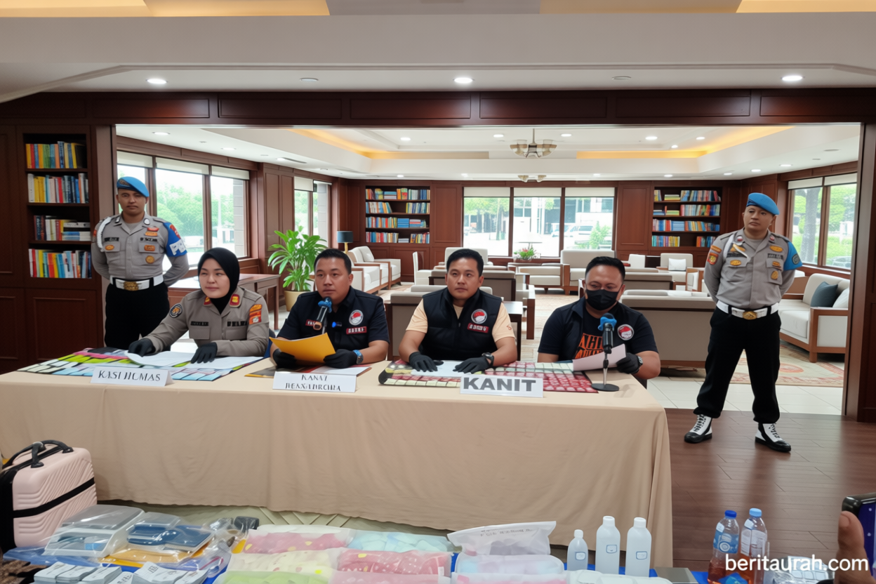 Polisi ungkap WNA China produksi 824 buah etomidate siap edar