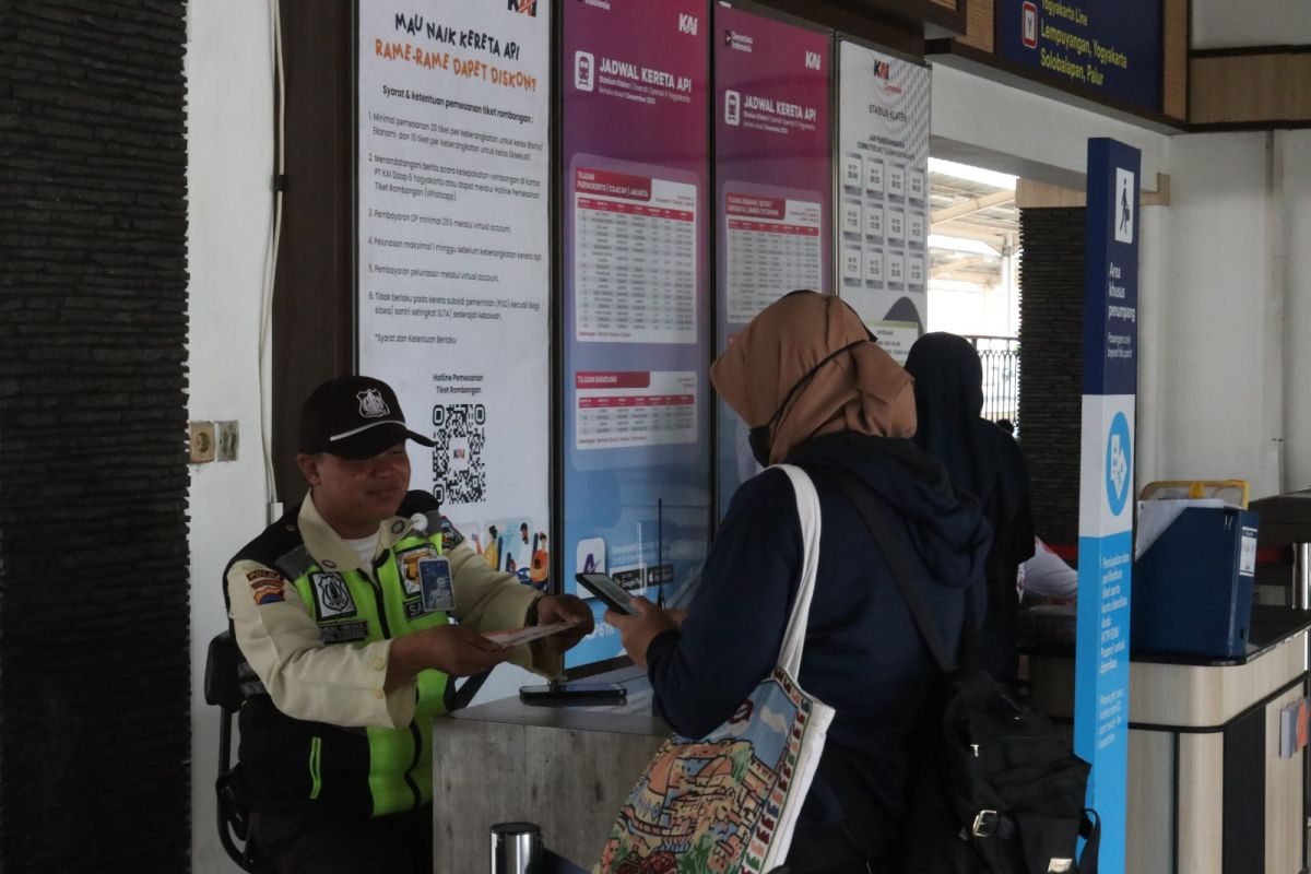 KAI Daop 6 Yogyakarta layani 33.406 penumpang selama libur Idul Adha