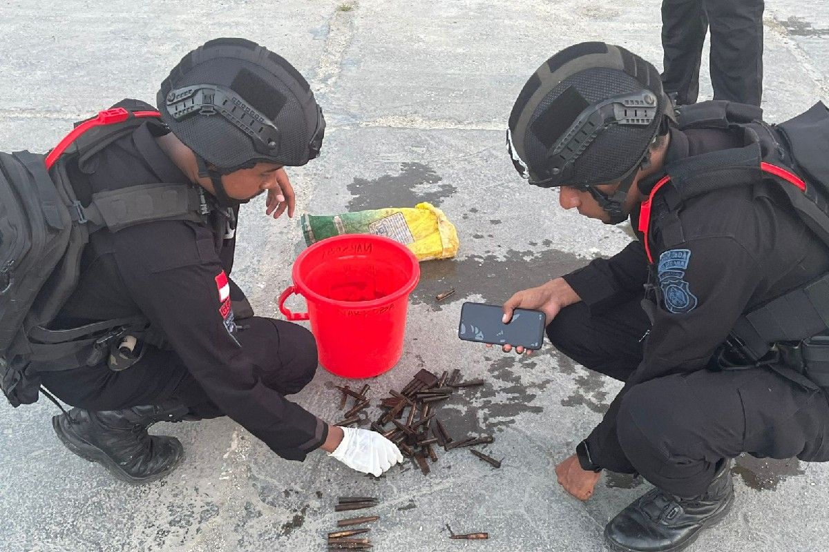 Tim Jibom temukan mortir-amunisi aktif peninggalan PD II di Biak