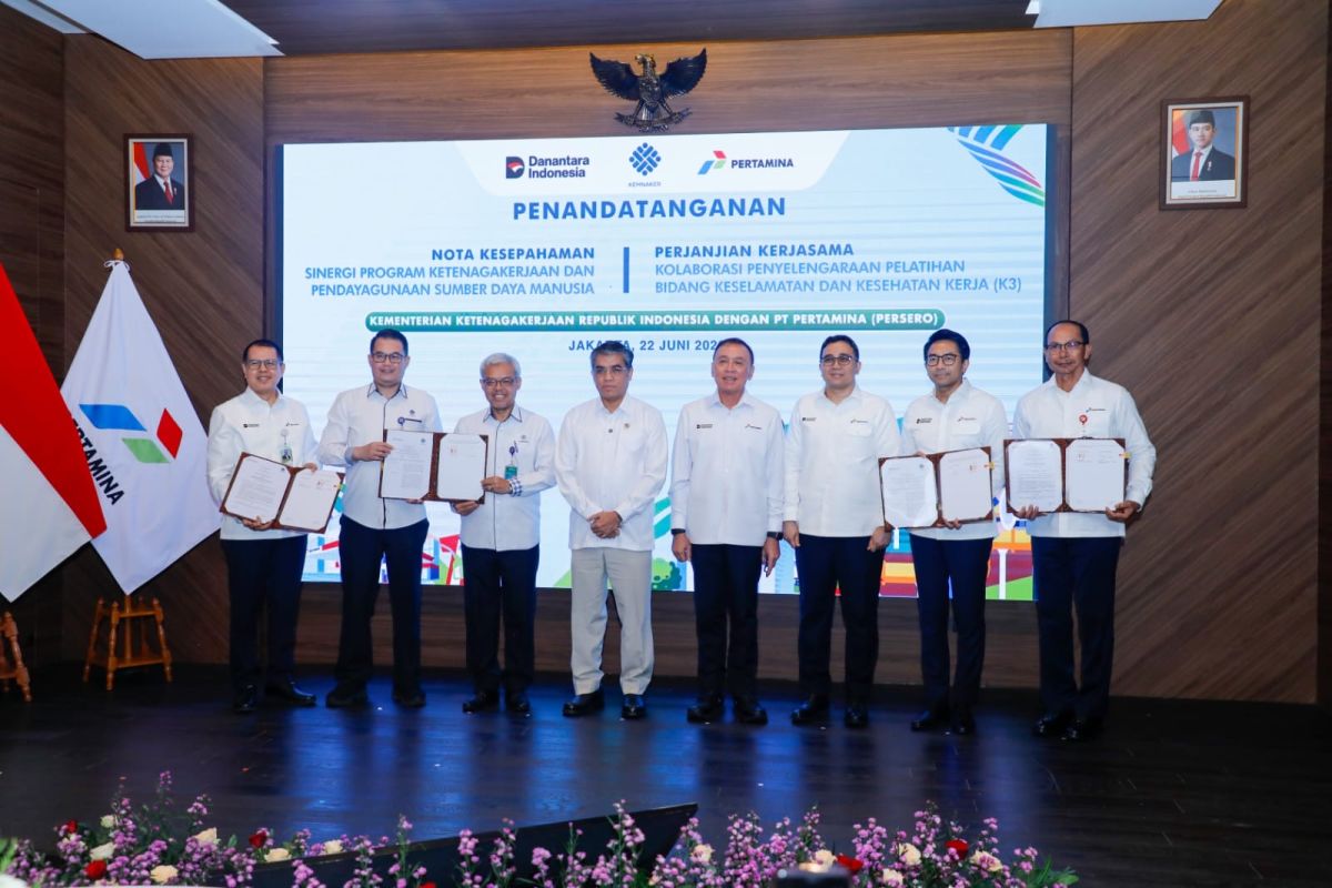 Kemnaker–Pertamina kerja sama pengembangan SDM dan pelatihan K3