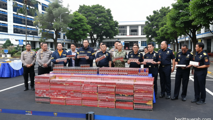 Bea Cukai gagalkan peredaran hampir 9 juta batang rokok ilegal