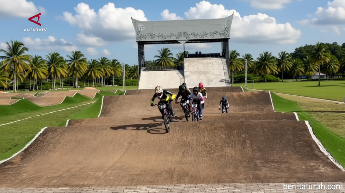 Ratusan pembalap adu cepat di ajang Banyuwangi BMX Supercross 2026