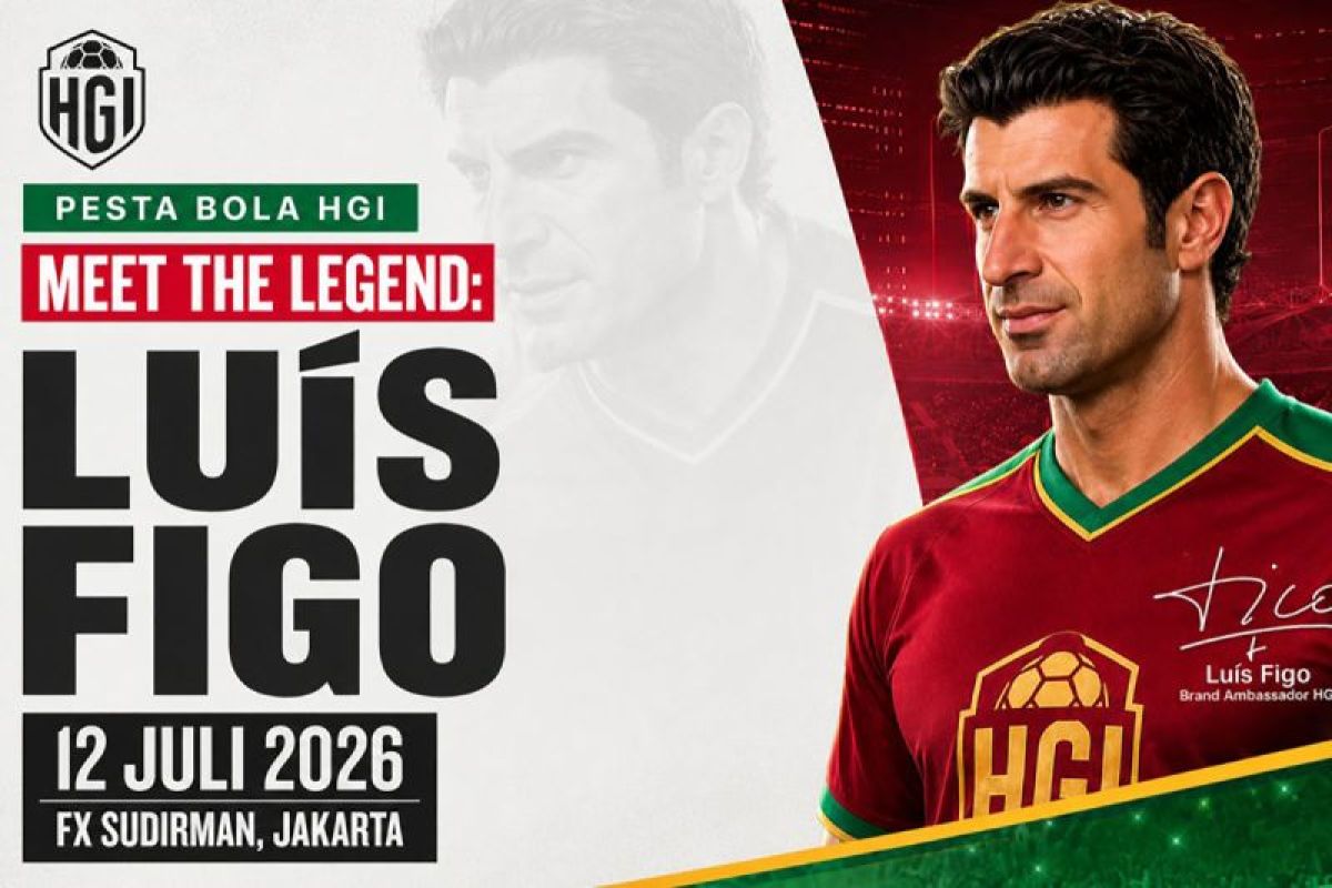 HGI pastikan Luis Figo akan tiba di Jakarta pada 12 Juli