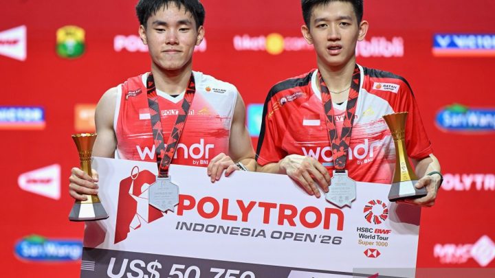 Raymond/Joaquin runner up ganda putra Indonesia Open 2026