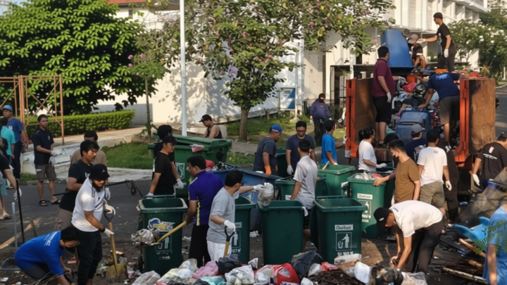 Visit Agenda: Warga Rusun Pesakih Jakbar gotong royong angkut 24 ton sampah