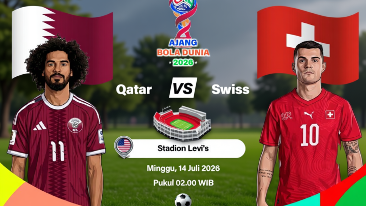 Qatar tahan imbang Swiss 1-1 lewat gol masa “injury time”