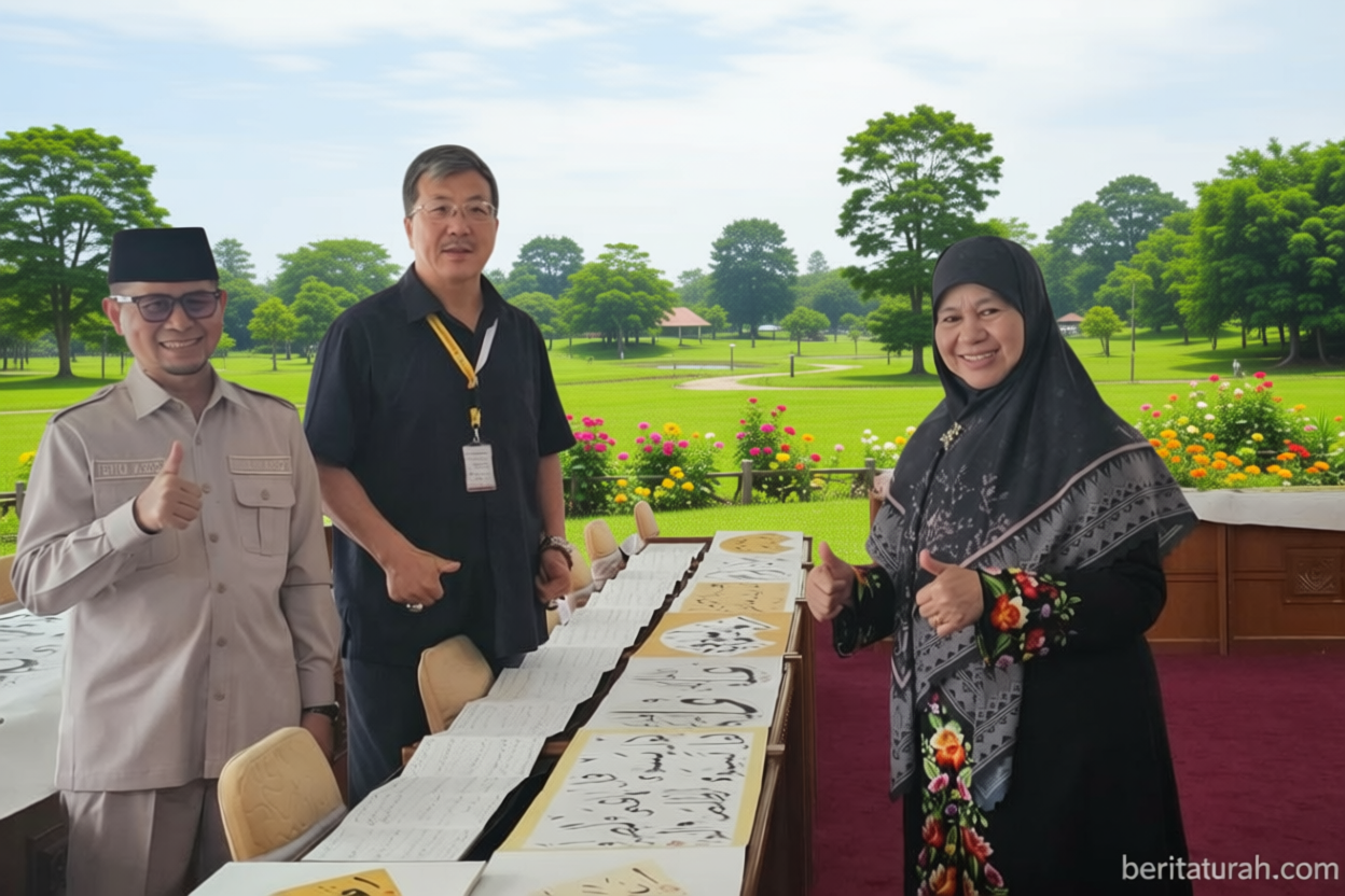 Kaligrafi China Muslim panjang 100 meter tampil di Festival Jam Gadang