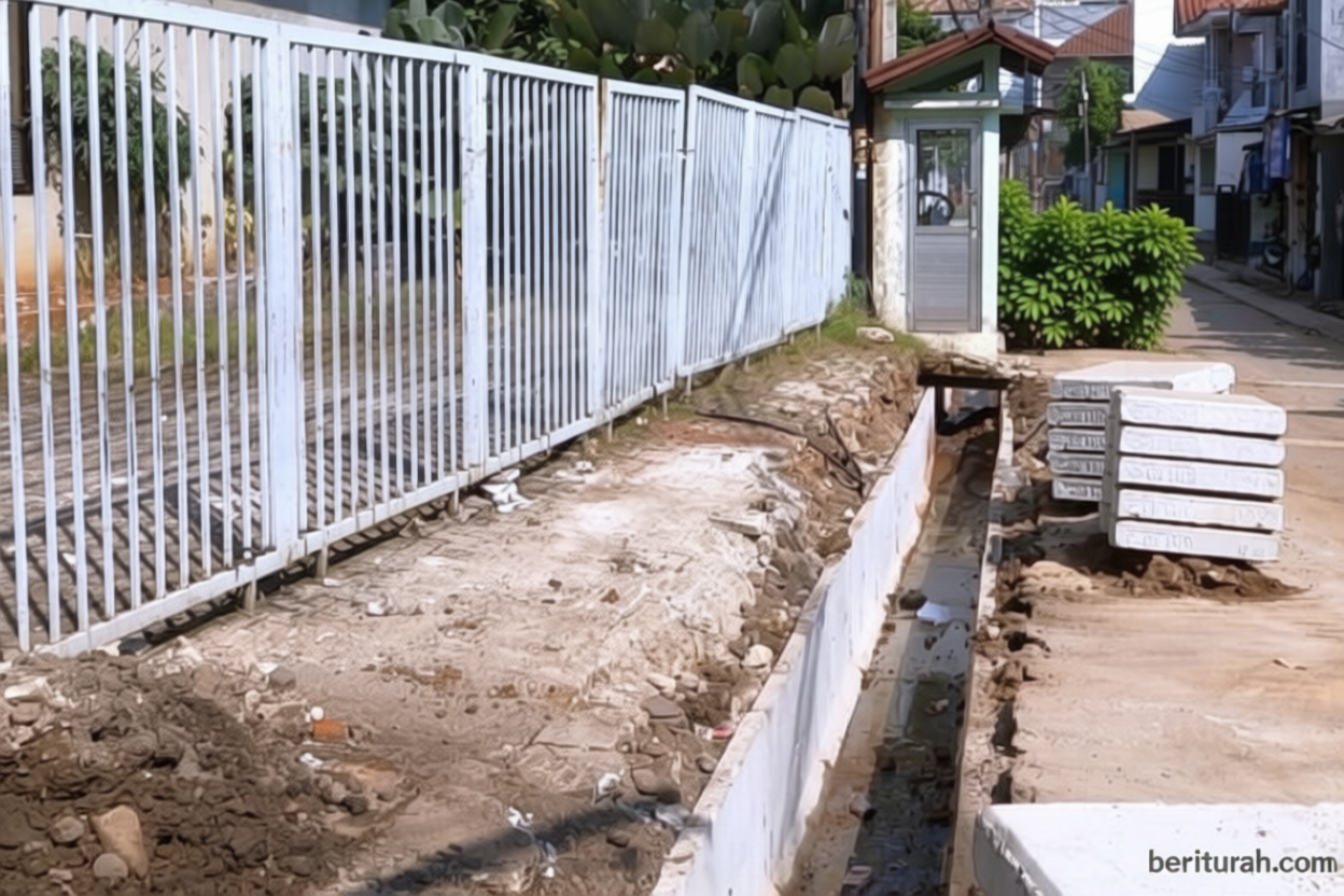 Perbaikan saluran air di Jalan Praja Jaksel ditargetkan rampung akhir Juli