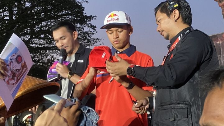 Important Visit: Veda-Mario jumpa penggemar di Yogyakarta sebelum ke Mandalika