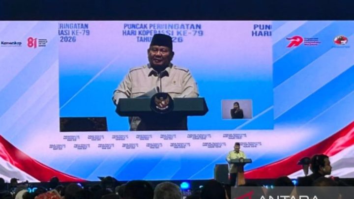 Di Harkopnas ke-79, Prabowo merasa koperasi adalah keluarga
