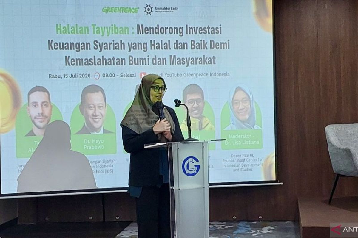 Greenpeace dorong prinsip syariah pada investasi ekonomi berkelanjutan