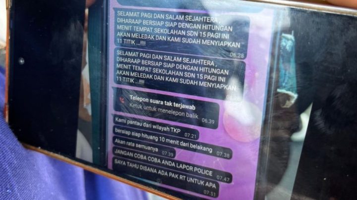 Teror bom di SDN Srengseng Sawah 15 berawal dari pesan WA saat upacara