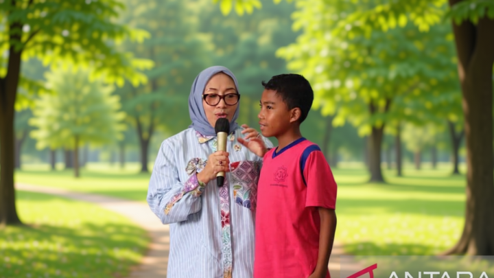 Hari Anak Nasional – Menteri PPPA dialog dengan anak-anak Bantar Gebang