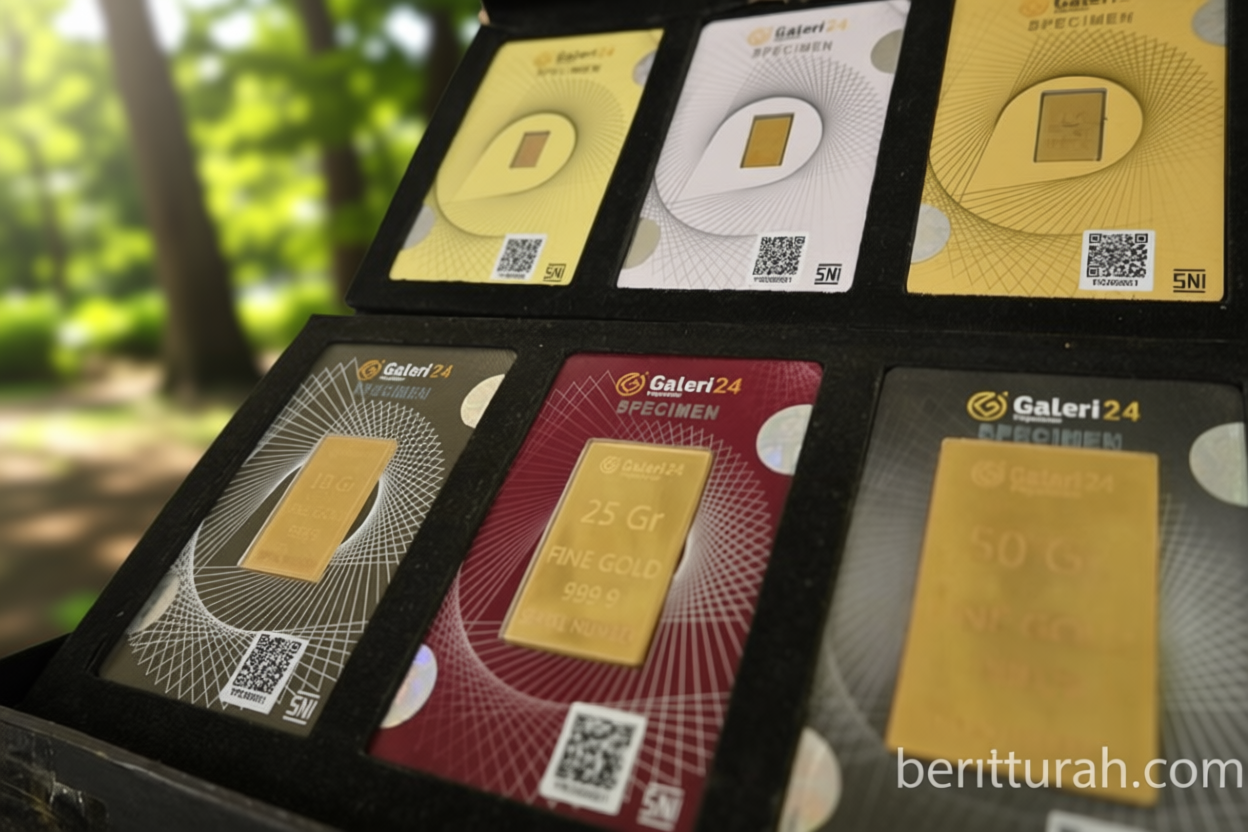 Daftar harga emas Galeri24-Antam-UBS di Pegadaian pada Kamis