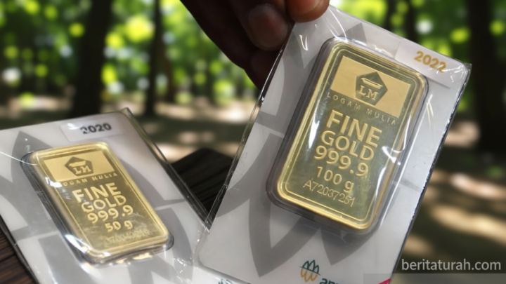 Harga emas Antam naik jadi Rp2,614 juta pada Sabtu