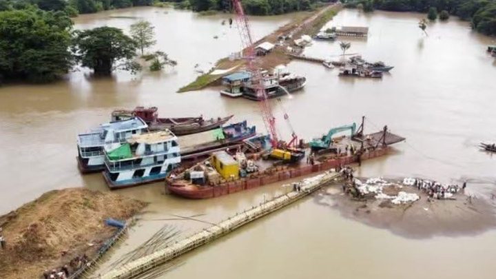 Lebih dari 40.000 jiwa terdampak banjir imbas tanggul jebol di Myanmar