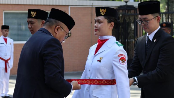 KBRI Beijing kukuhkan sepuluh orang Paskibra 2026