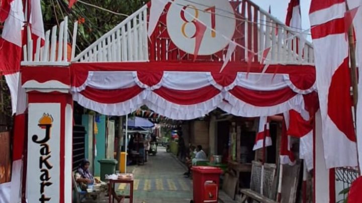 Pulau Panggang dan Pramuka sambut HUT ke-81 RI dengan ornamen merah putih