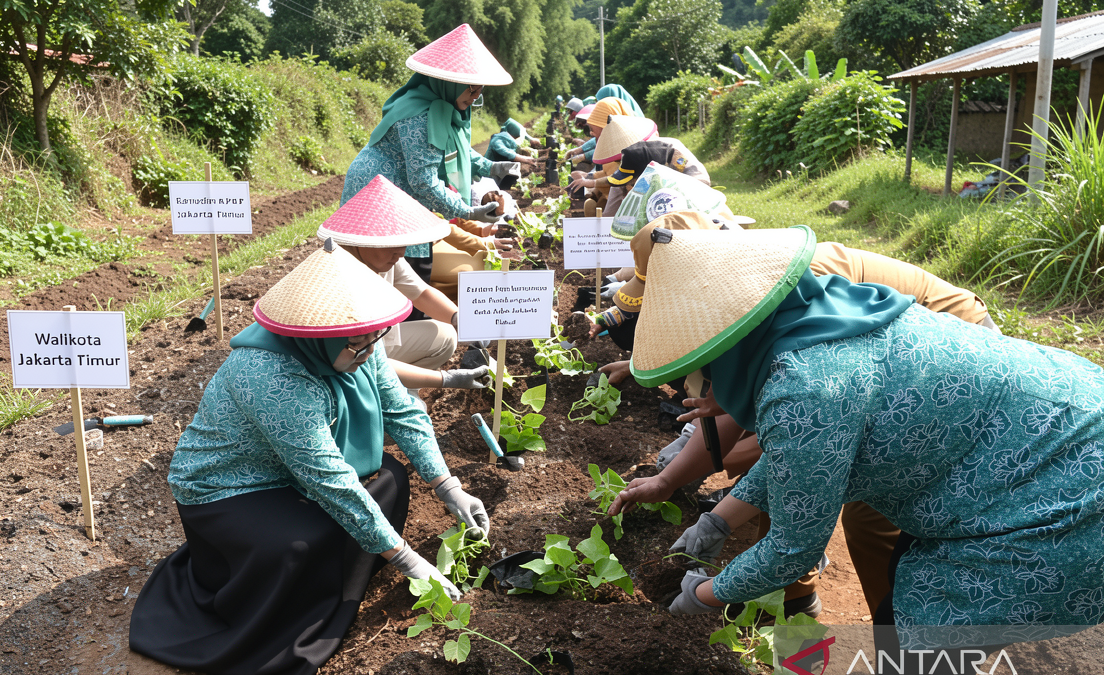 Pemkot Jaktim tanam 417 bibit pangan pendamping beras di Ciracas