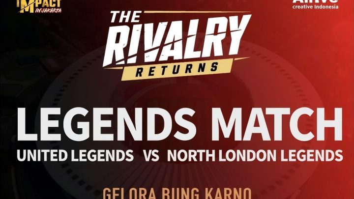 United Legends vs North London Legends tersaji di GBK pada 10 Oktober
